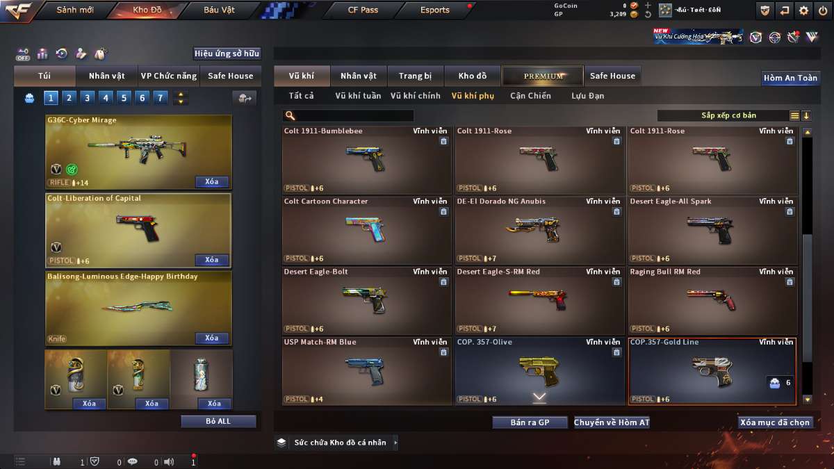shop acc cf uy tin gia re